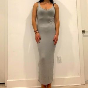 Topshop Grey Maxi Dress